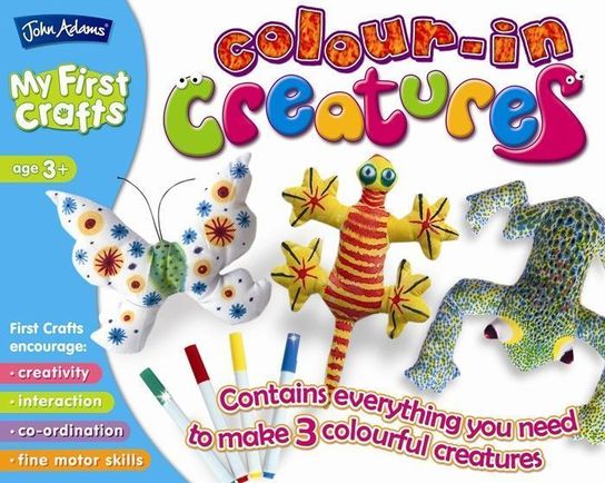My First Crafts- Colour-In-Creatures
