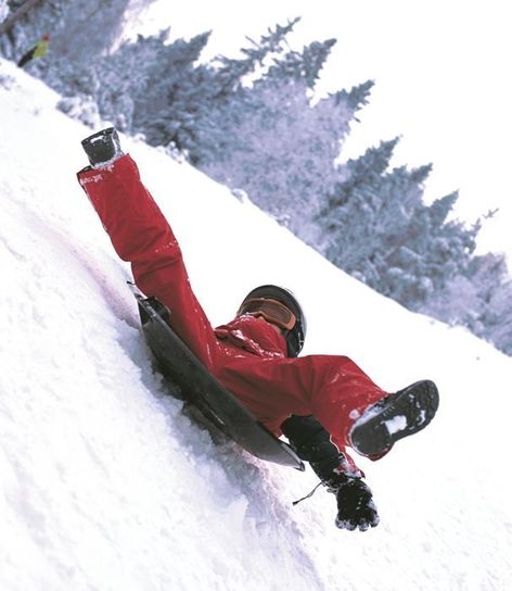 Snow UFO Red Sledge Toboggan