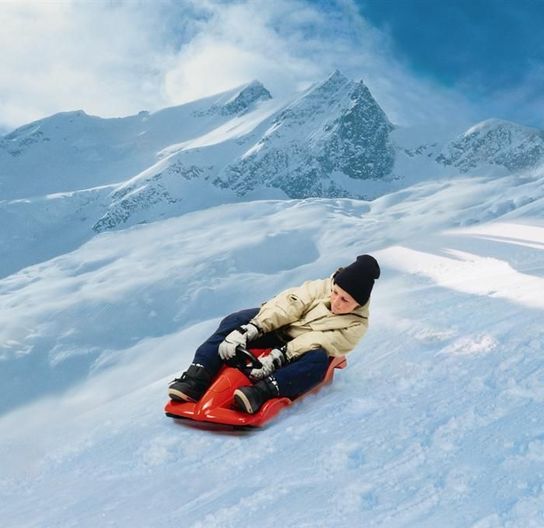 Snow Racer Blue Sledge Toboggan