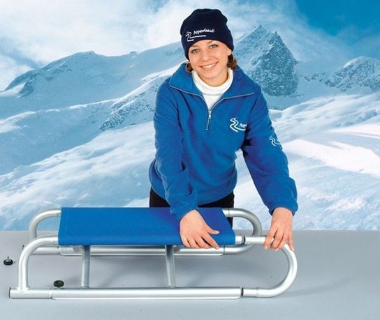 Aluminium Folding Blue Sledge Toboggan