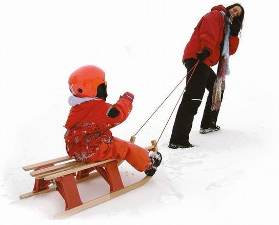 Lillehammer Maxi Folding Wooden Sledge Toboggan