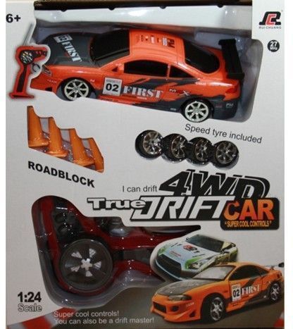 Radio Controlled 1:24 Scale Mitsubishi Eclipse Drift Car - 805