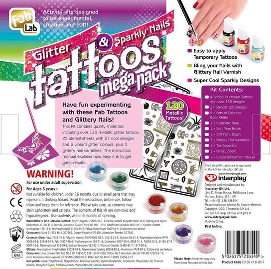 FABLAB GLITTER TATTOOS MEGA PACK