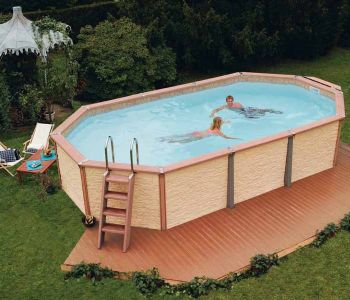 Zodiac Azteck Maxiwood Oval Pool 4m x 7.2m