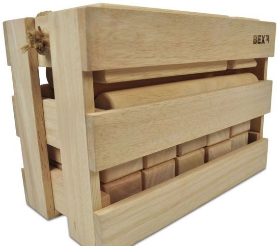 Kubb Original Red King In Wooden Box