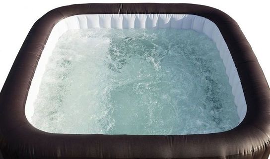 Lay-Z-Spa Maldives HydroJet Pro Square Inflatable Portable Hot Tub Spa - 54173