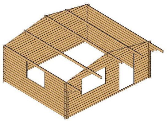 Hampshire Log Cabin 5m x 5m