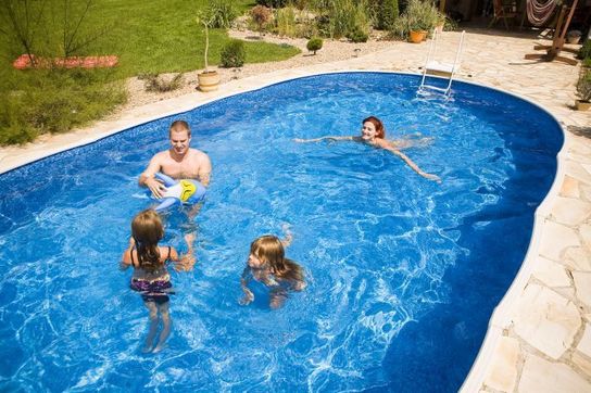 Deluxe Oval Splasher Pool With Sand Filter - 30ft x 15ft