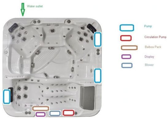 Wiltshire Hot Tub- 96 Jets