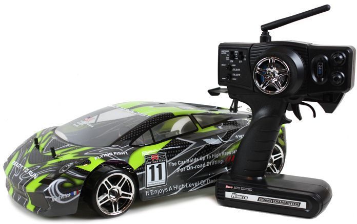 Radio Controlled 1:10 Scale Drift Car - Lambo Green - Radio Controlled Cars