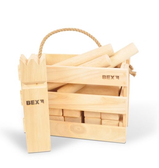 Kubb Original Red King In Wooden Box