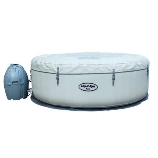 Lay-Z-Spa Paris Hot Tub Inflatable Spa with Built In LED Light System & Freeze Shield Technology