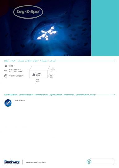 Lay-Z-Spa 7 Colour Underwater LED Light