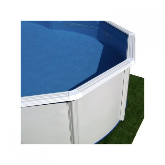 White Coral Ibiza Compact Oval Steel Pool - 7.3m x 3.66m x 1.32m