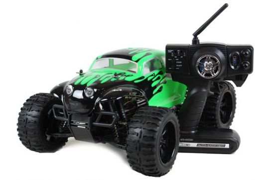 RC 1:10 Car 4WD Battery Powered Off-Road Baja Buggy Splat Attack Green