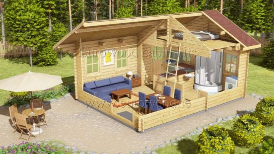 Nottingham Log Cabin 4.5m x 6m
