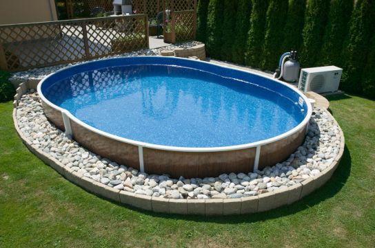 Deluxe Oval Splasher Pool With Sand Filter - 18ft x 12ft