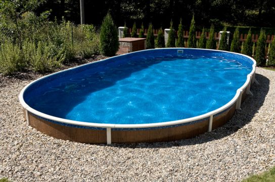 Deluxe Oval Splasher Pool With Sand Filter - 24ft x 12ft