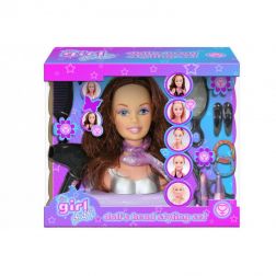 Doll Styling Head Hairdressing Model Play Set Hair Accessories Toy