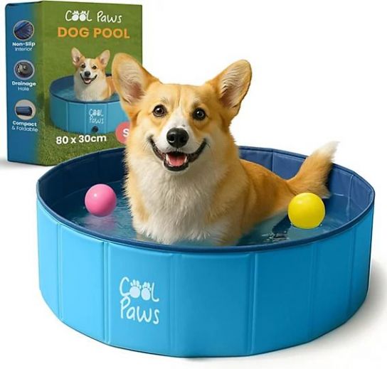 Cool Paws Semi-Rigid Paddling Pool / Dog Bath / Sand Pit for Dogs or Cats