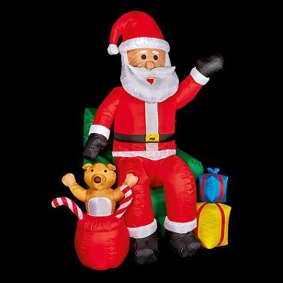 2.4m Inflatable Santa in Chair