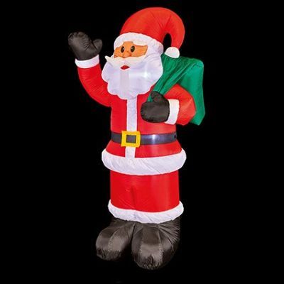 1.8m Inflatable Santa Waving