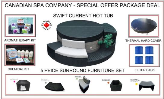 Swift Current II Plug & Play Portable Hot Tub Kit