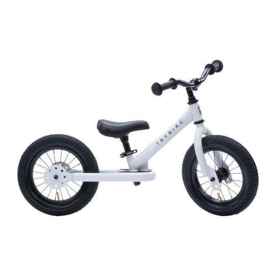 Trybike Steel 2 In 1 Balance Trike Off White